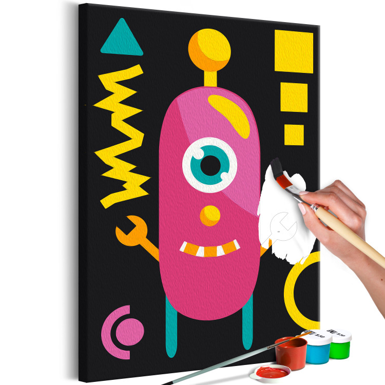 Painting Kit for Children Electric Friend - Robot Accompanied by Geometric Figures 149766 additionalImage 5