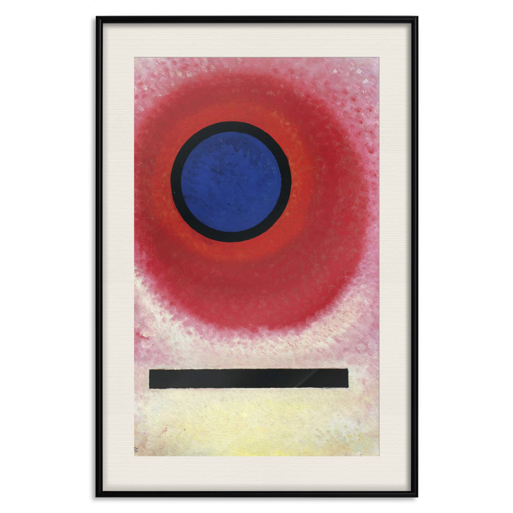 Muur Posters Blue Circle - Kandinsky’s Composition With Expressive Colors