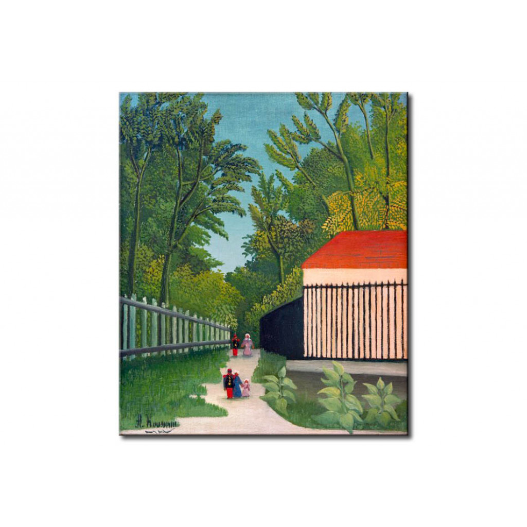 Schilderij  Henri Rousseau: La Promenade Au Parc Montsouris