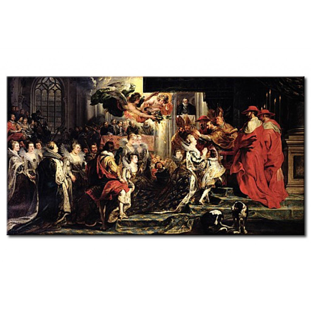Schilderij  Peter Paul Rubens: The Coronation Of Marie De Medici