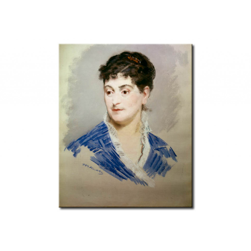 Målning Portrait De Mme Emile Zola