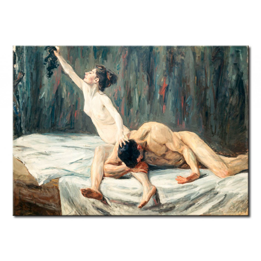 Schilderij  Max Liebermann: Samson And Delilah