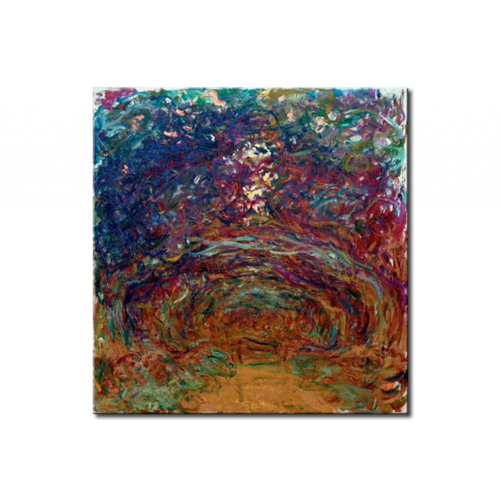 Schilderij  Claude Monet: L'Allée Des Rosiers (Die Rosenallee)