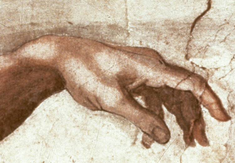 Reprodukcja obrazu Kaplica Sykstyńska (Stworzenie Adama, fragment: ręce Boga i Adama) 54866 additionalImage 2