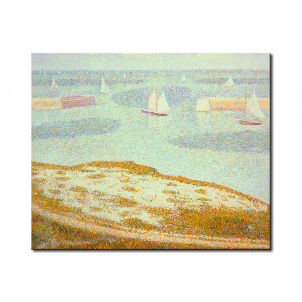 Schilderij  Georges Seurat: Entrée De L'avant Port, Porten-Bessin