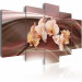 Bild auf Leinwand Orchideenblüte auf schwingendem Hintergrund 55566 additionalThumb 2