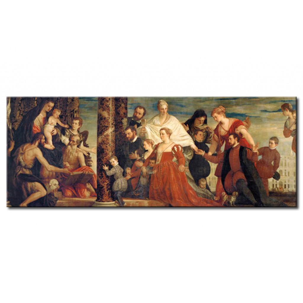 Schilderij  Paolo Veronese: Die Madonna Mit Der Familie Cuccina