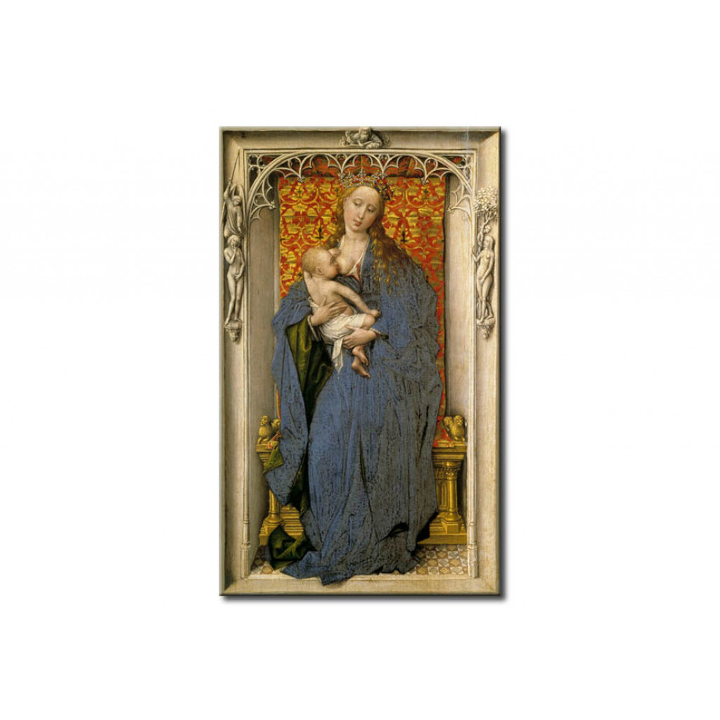 Schilderij  Rogier Van Der Weyden: The Virgin Mary And Child