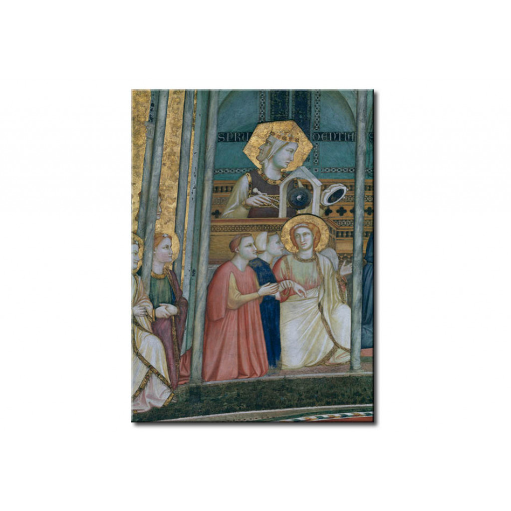 Schilderij  Giotto Di Bondone: Allegory Of Obedience