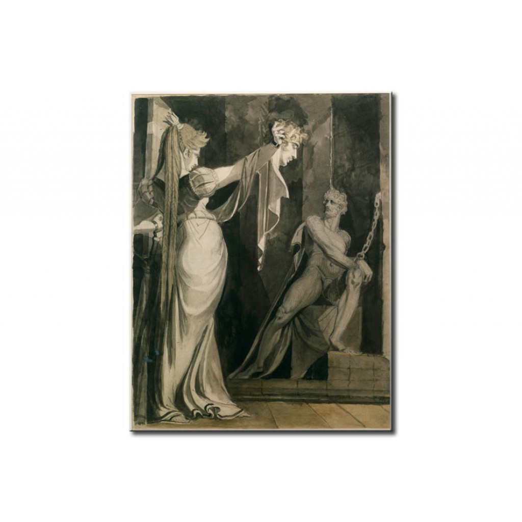 Reprodukcja Obrazu Kriemhild Shows Gunther's Head To Hagen