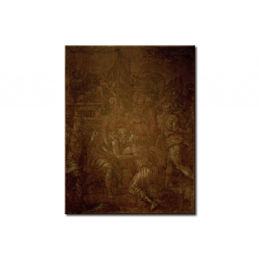 Schilderij  Agnolo Bronzino: Joseph Welcomes His Father Jacob In Egypt