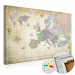 Tablero decorativo en corcho Map of Europe (1 Part) Wide [Cork Map] 114076