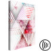 Canvas Abstract triangles - geometry in shades of pink and red 117176 additionalThumb 6