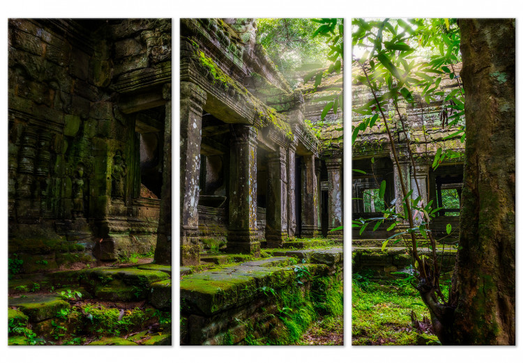 Temple of Preah Khan - Asian architecture full of plants