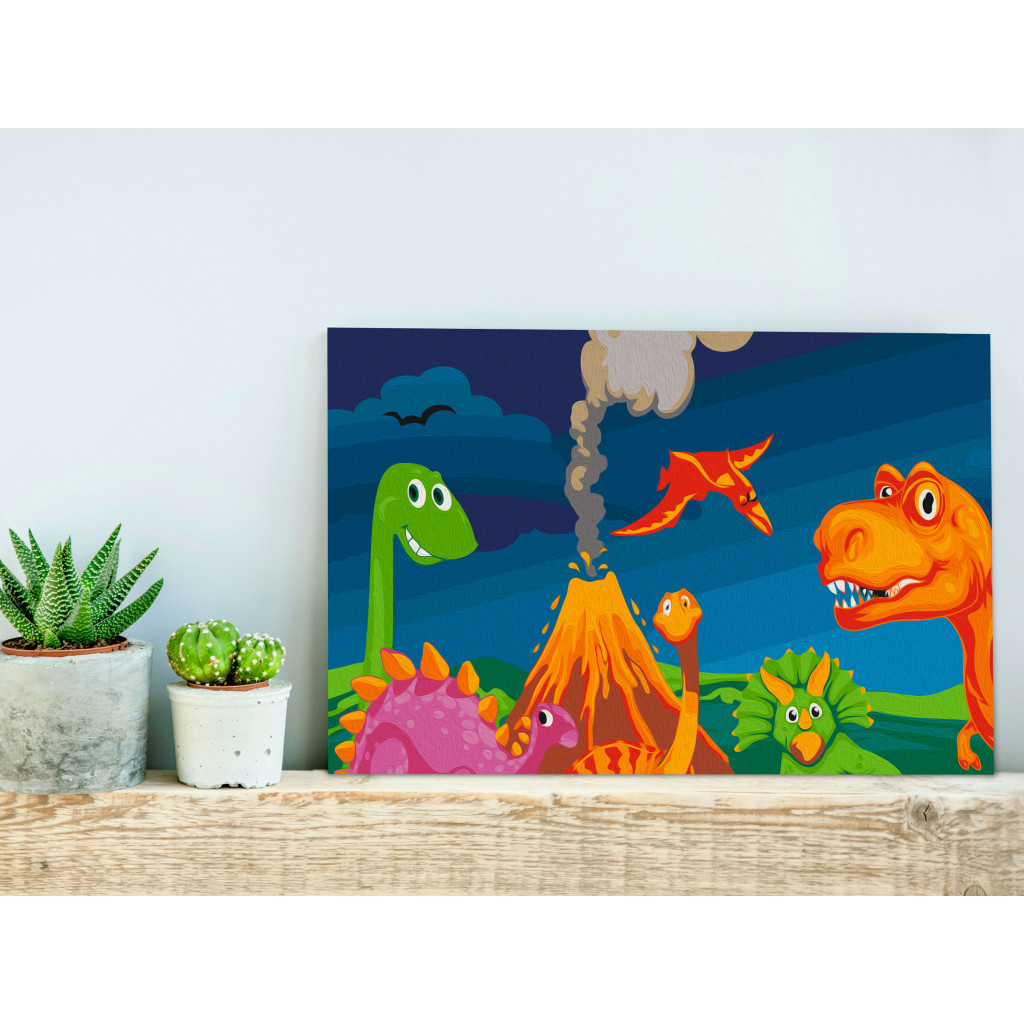 Set de arte para niños Dinosaur World