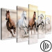 Tableau sur toile Flock of Horses (5 Parts) Wide 126876 additionalThumb 6