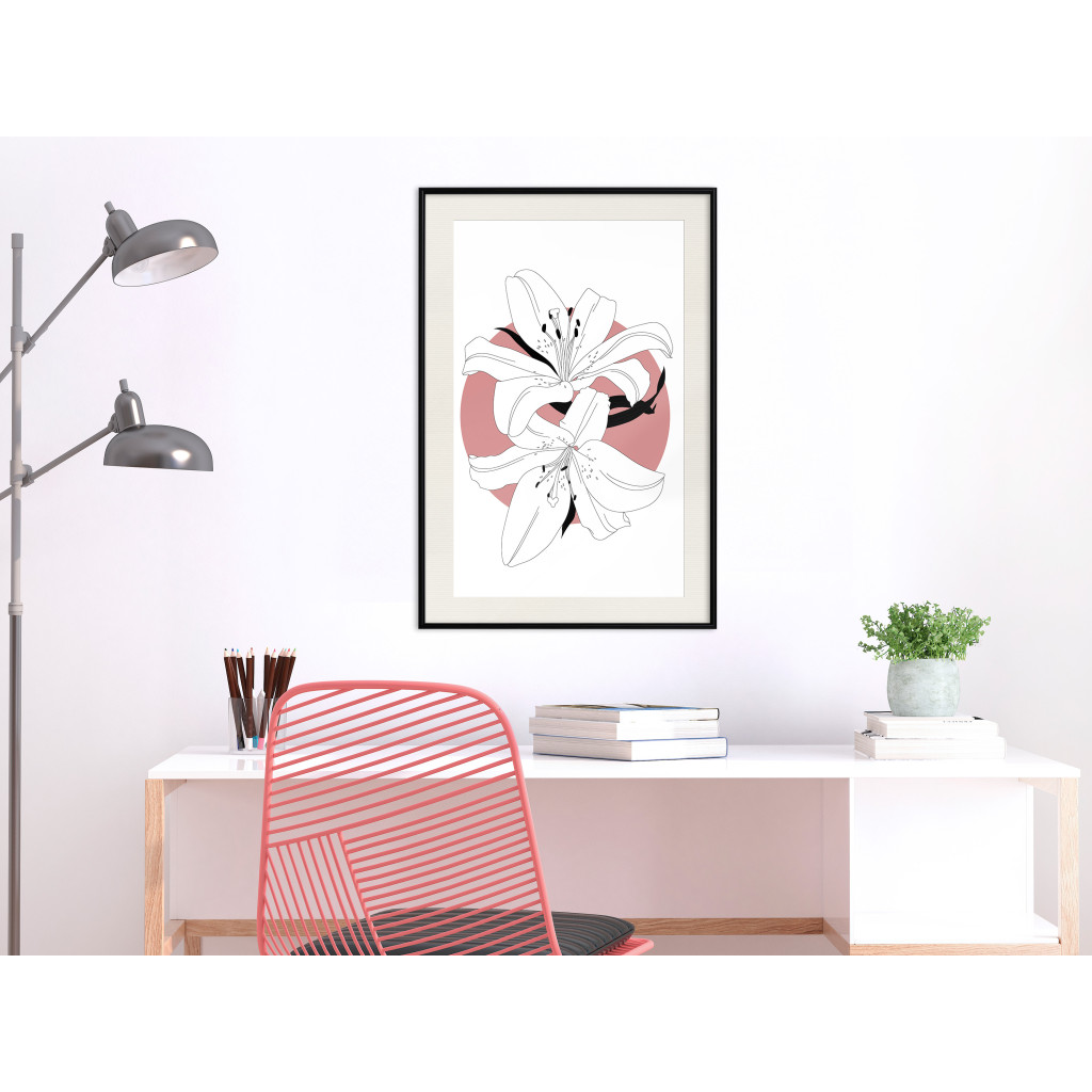 Poster Decorativo Lilies In Circle [Poster]