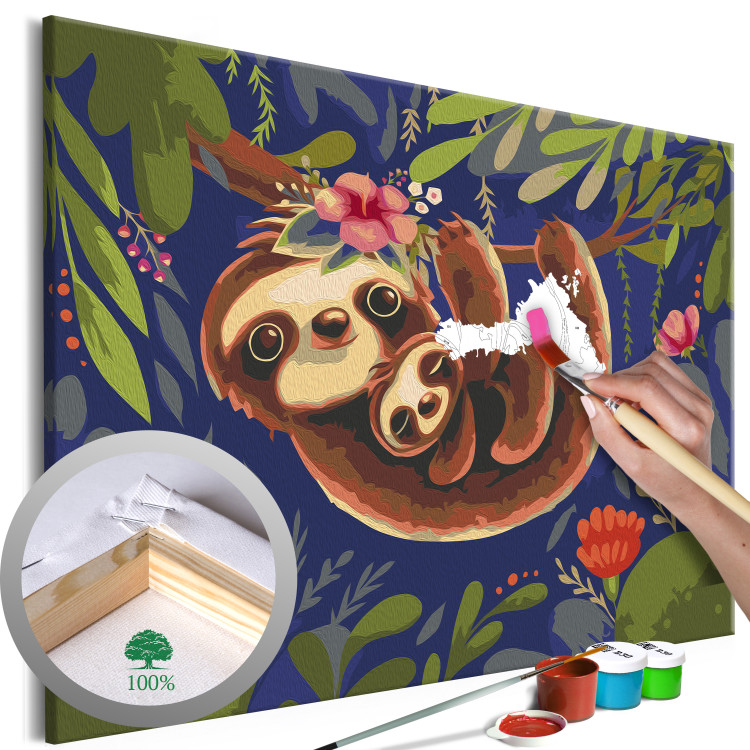 Kreativ-Set zum Ausmalen für Kinder Friendly Sloths  134676
