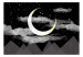 Carta da parati Cielo notturno - paesaggio con la luna, stelle, nuvole e montagne 142276 additionalThumb 1