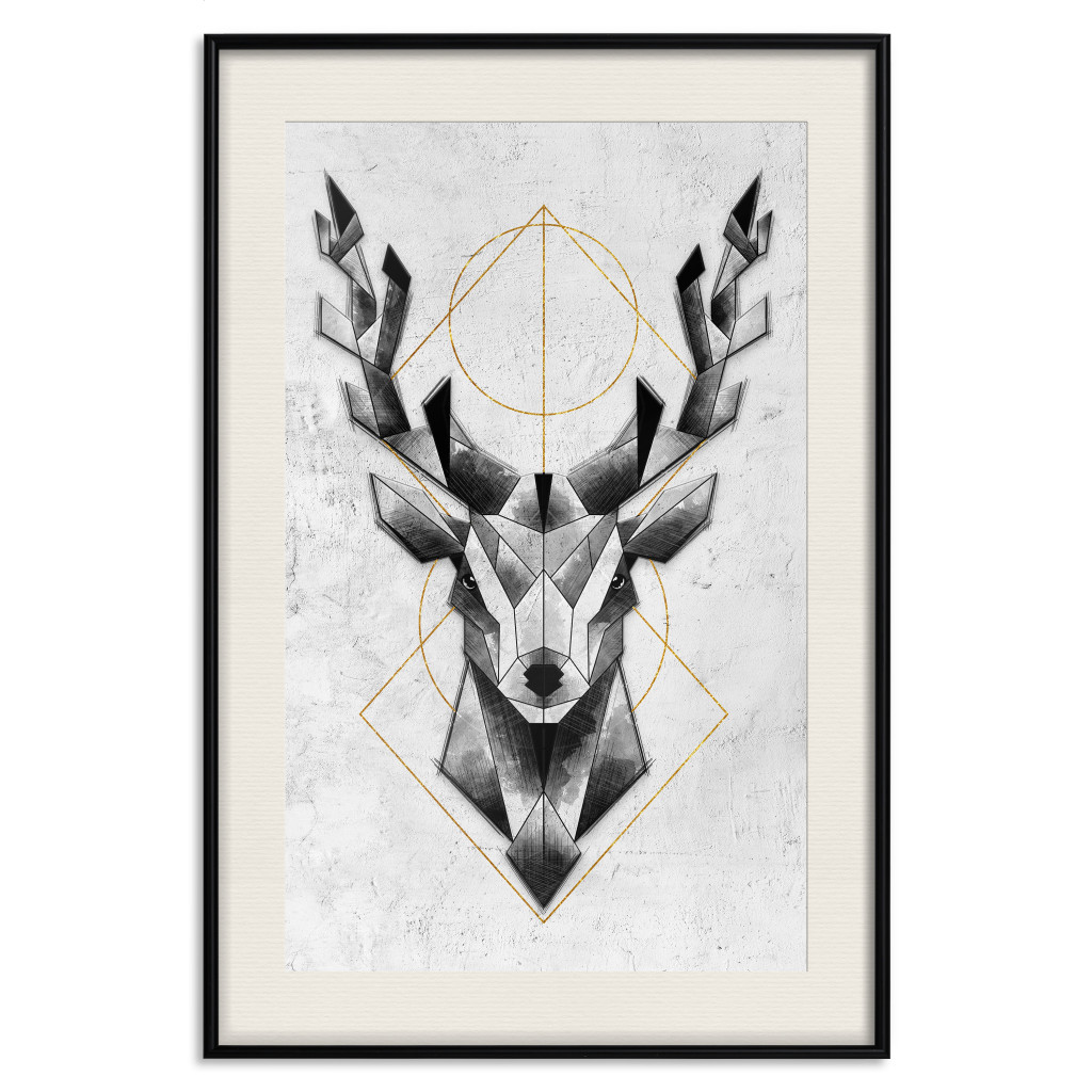 Muur Posters Grey Deer [Poster]