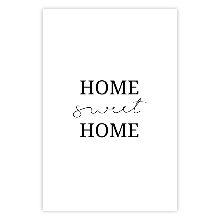 Poster Sweet Home - Minimalist Black Sentence on a White Background 146176 additionalImage 27