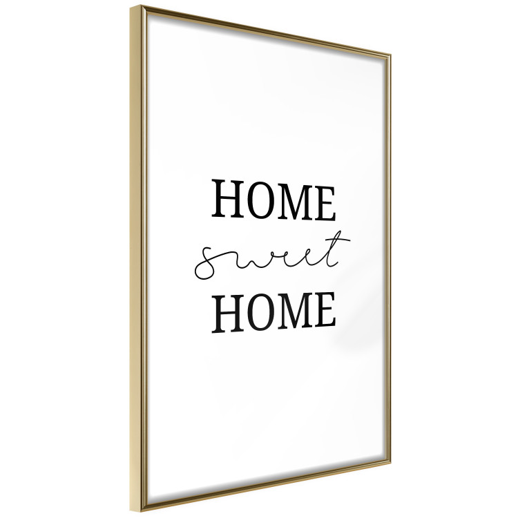Poster Sweet Home - Minimalist Black Sentence on a White Background 146176 additionalImage 2