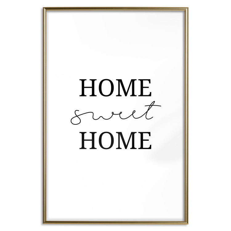 Poster Sweet Home - Minimalist Black Sentence on a White Background 146176 additionalImage 20