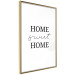 Poster Sweet Home - Minimalist Black Sentence on a White Background 146176 additionalThumb 2