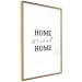 Poster Sweet Home - Minimalist Black Sentence on a White Background 146176 additionalThumb 11