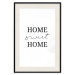 Poster Sweet Home - Minimalist Black Sentence on a White Background 146176 additionalThumb 22