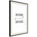 Poster Sweet Home - Minimalist Black Sentence on a White Background 146176 additionalThumb 5