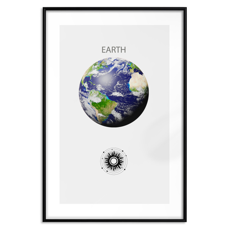 Wall Poster Green Planet - Earth, Abstract Composition with the Solar System II 146476 additionalImage 25