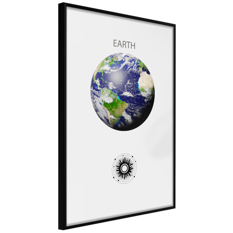 Poster Green Planet - Earth, Abstract Composition with the Solar System II 146476 additionalImage 5