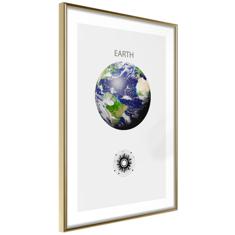 Wall Poster Green Planet - Earth, Abstract Composition with the Solar System II 146476 additionalImage 7