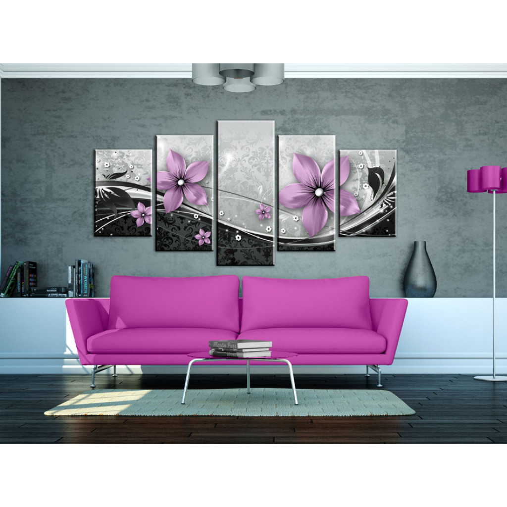 Schilderij  Florale Motieven: Purple Flower Of Night