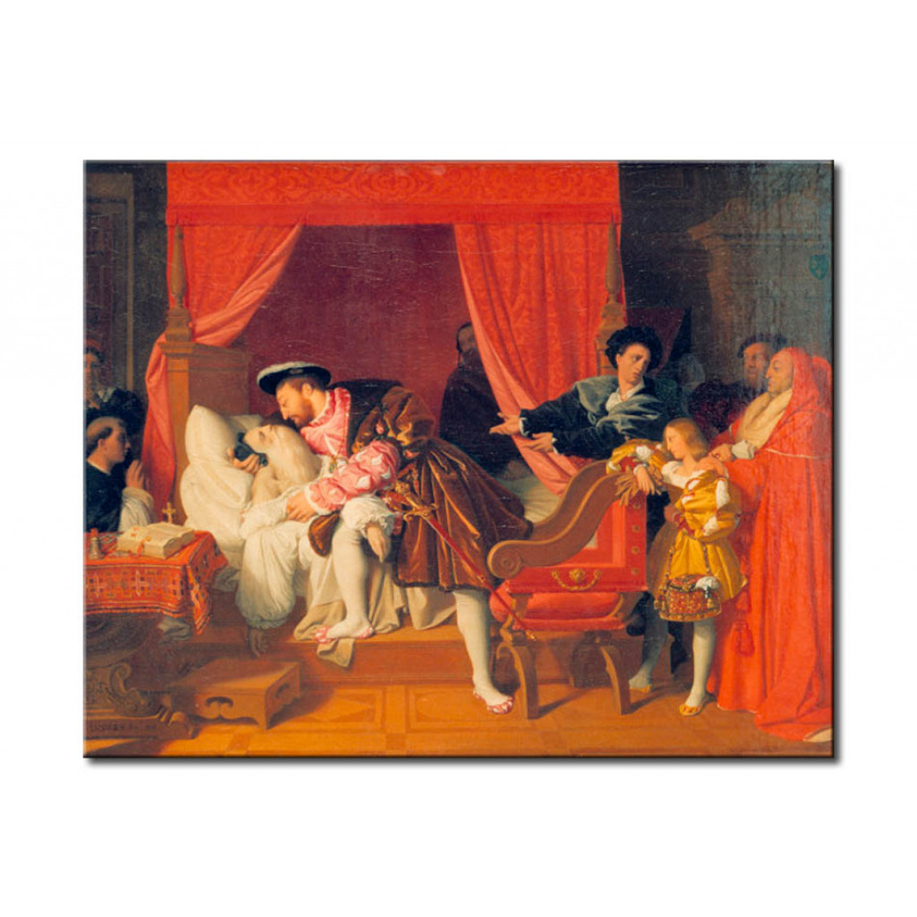 Schilderij  Jean-Auguste-Dominique Ingres: François Ier Reçoit Les Derniers Soupirs De Léonard De Vinci