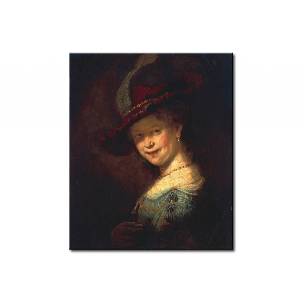 Schilderij  Rembrandt: Saskia Van Uylenburgh As A Girl