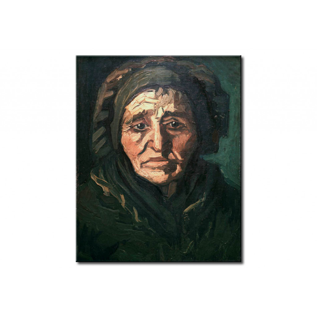 Quadro Famoso Peasant Woman: Woman With Dark Bonnet