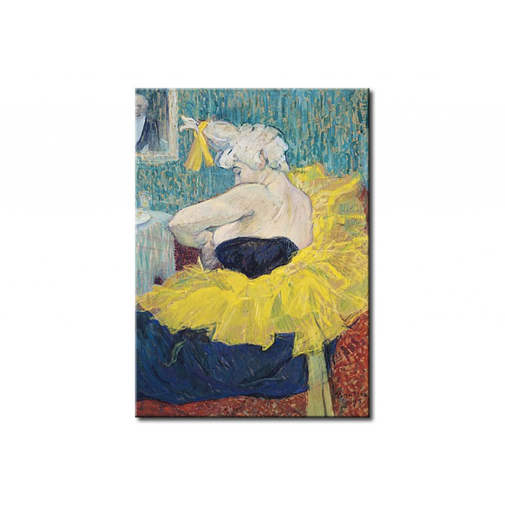 Schilderij  Henri De Toulouse-Lautrec: The Clowness Cha-U-Kao In A Tutu