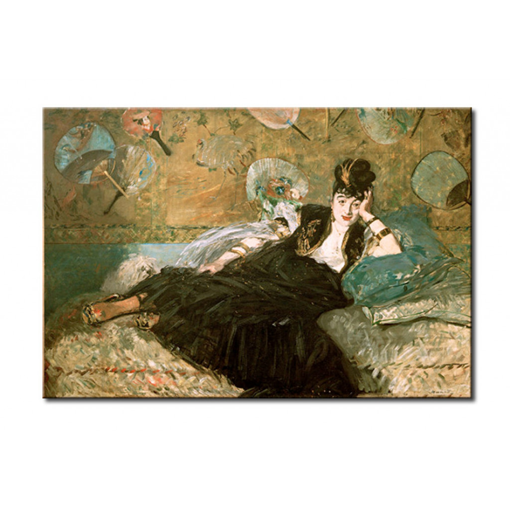 Schilderij  Edouard Manet: La Dame Aux Eventails