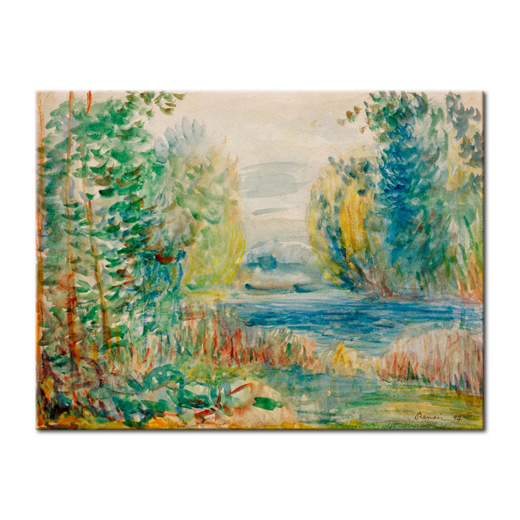 Schilderij  Pierre-Auguste Renoir: Flußlandschaft