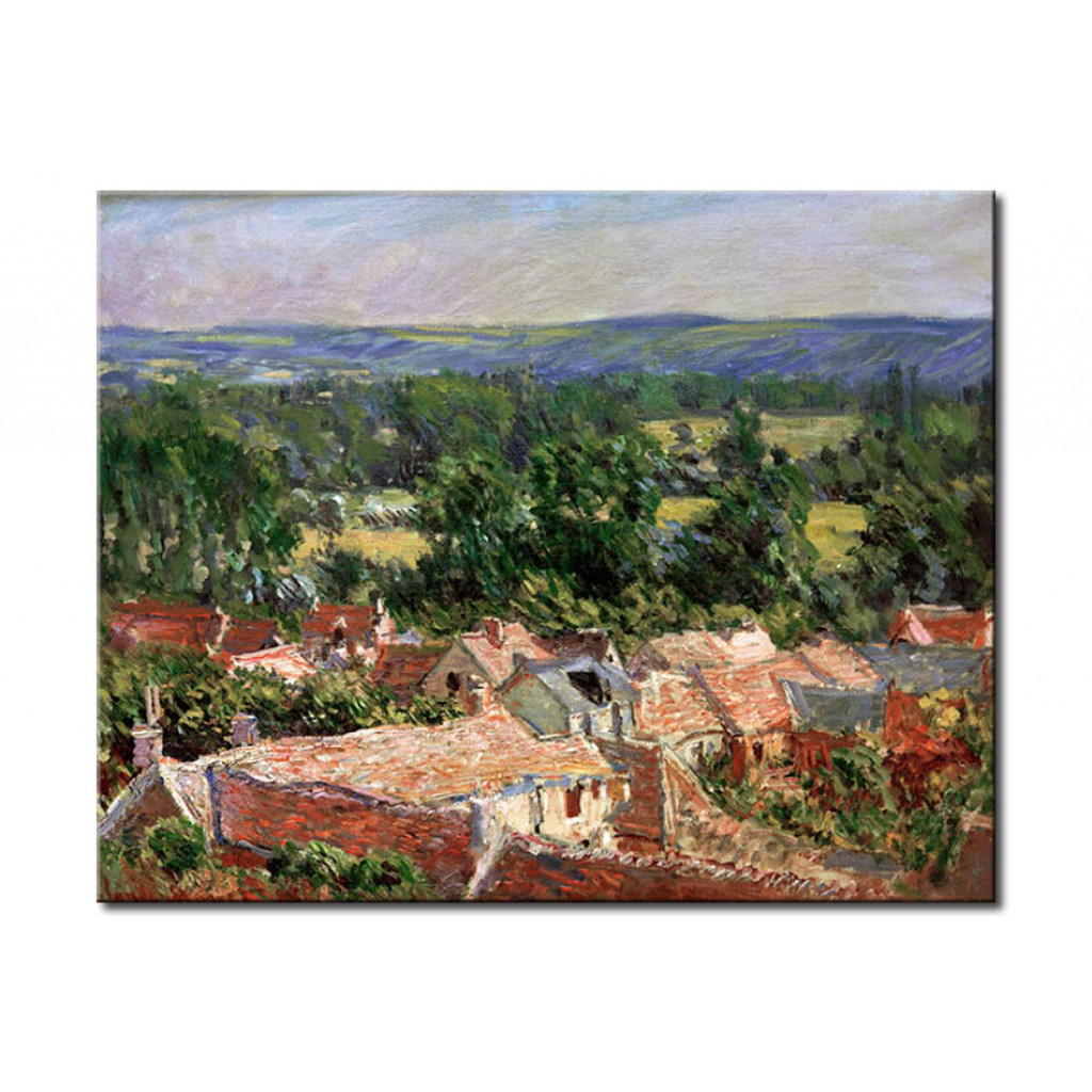 Schilderij  Claude Monet: Vue Du Village De Giverny