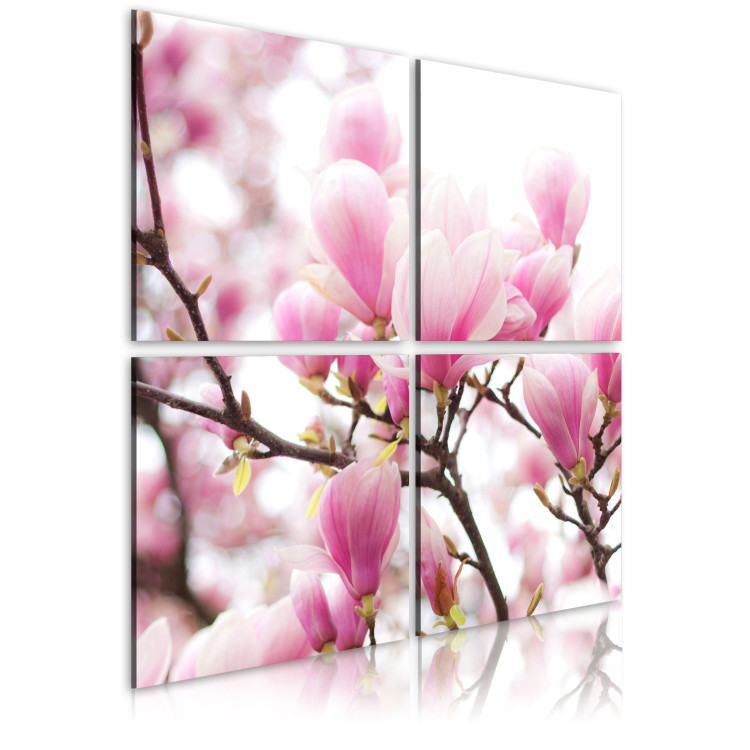 Canvas Art Print Blooming magnolia tree 58776 additionalImage 2