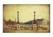 Wall Mural Adieu France! - Retro Architecture of Parisian Bridges with Eiffel Tower in the Background 59876 additionalThumb 1