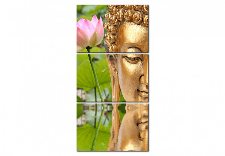 Canvas Art Print Statue with a Flower 106786