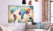 Tablero decorativo en corcho Colorful World Map [Cork Map] 107186 additionalThumb 3