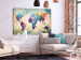 Tablero decorativo en corcho Colorful World Map [Cork Map] 107186 additionalThumb 4