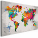 Obraz do malowania po numerach Mapa świata (z różą wiatrów) 107486 additionalThumb 6