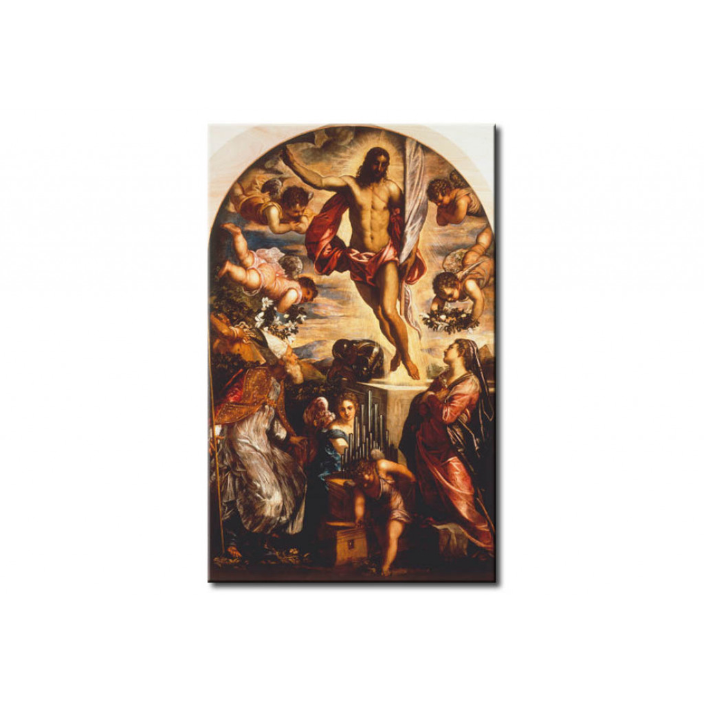 Reprodukcja Obrazu Resurrection Of Christ With The Saints Cassianus And Cecilia