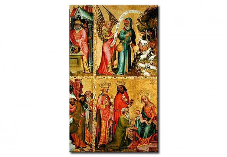 Reprodukcja obrazu The Annunciation to St. Joachim and the Adoration of the Magi, from the left wing of the Buxtehude Altar 109886